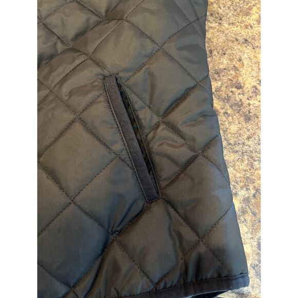 Old Navy Small Black Puffer Vest Quilted Gold Zipper - Picture 3 of 7